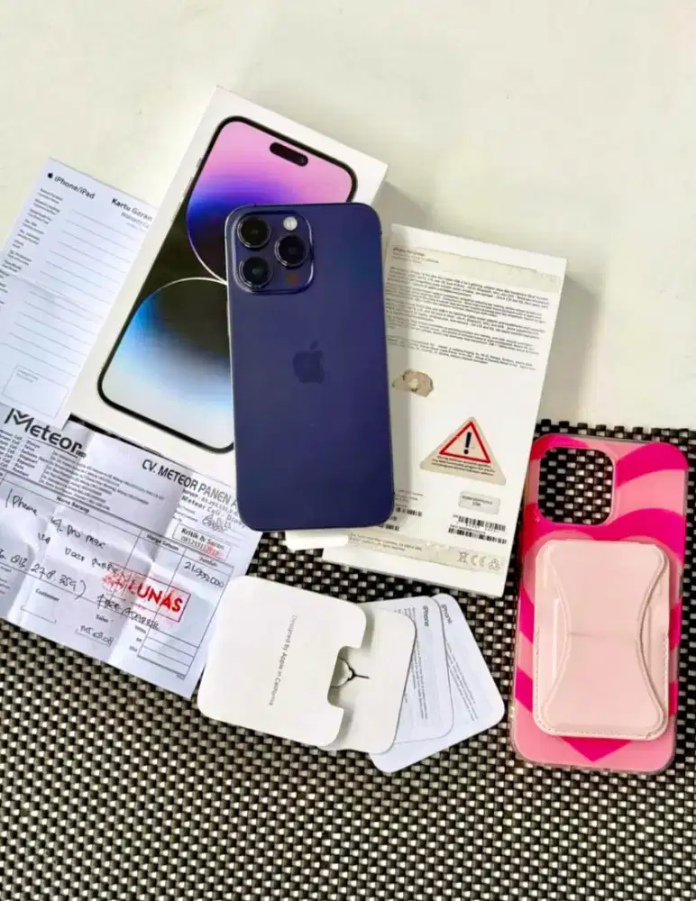 Iphone 14 Pro Max 128gb Puprle IBOX Mulus Normal Malang Batu