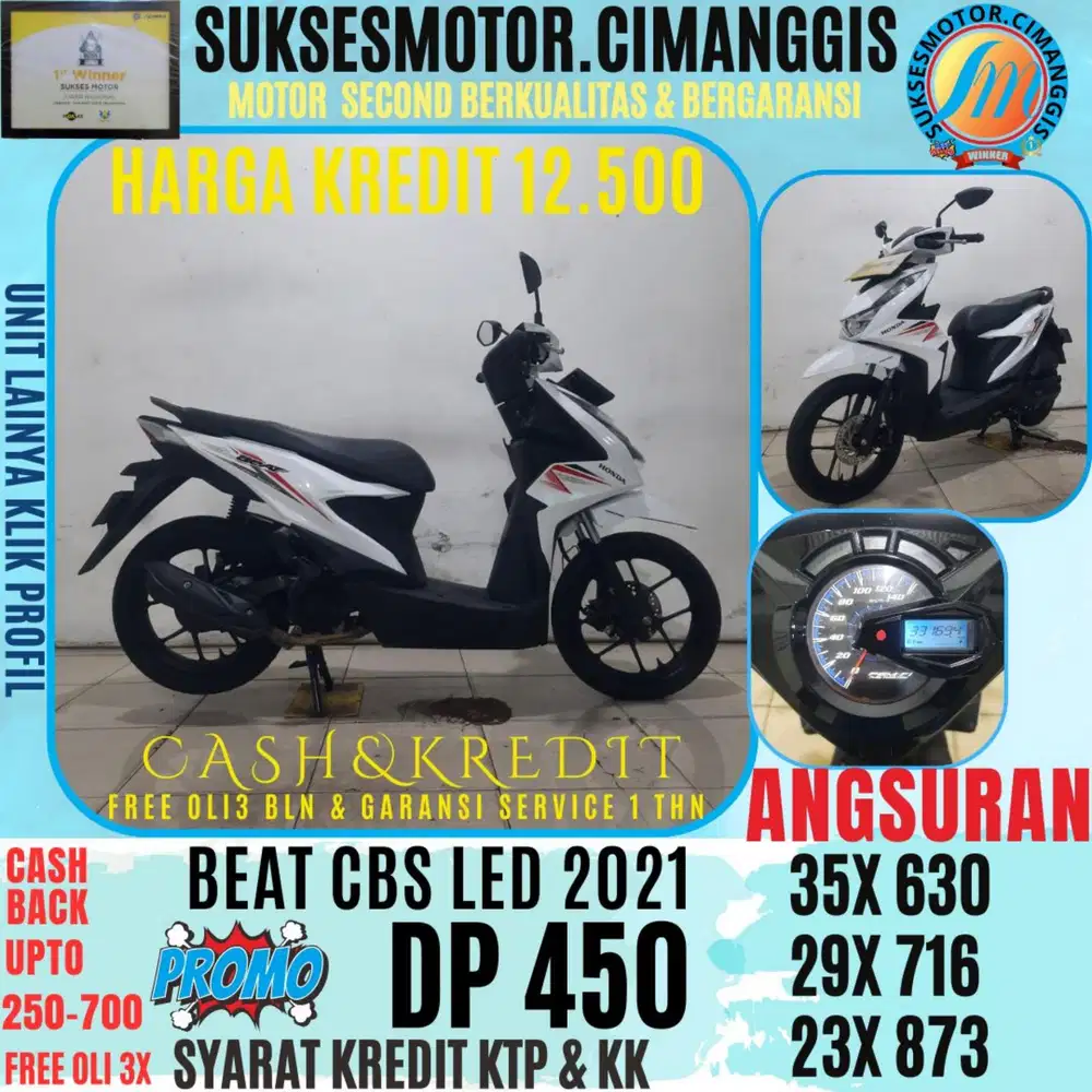 DP 450 BEAT CBS LED BERGARANSI, SERVICE 1THN CASHBAK UPTO 700RB