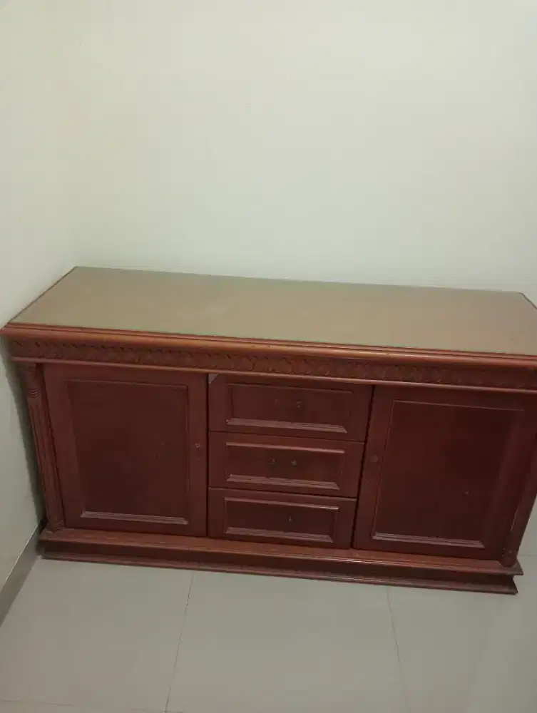 Meja buffet Tv bahan kayu jati