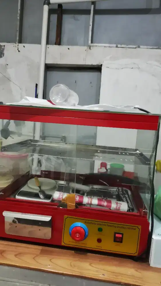 Showcase penghangat ayam crispy