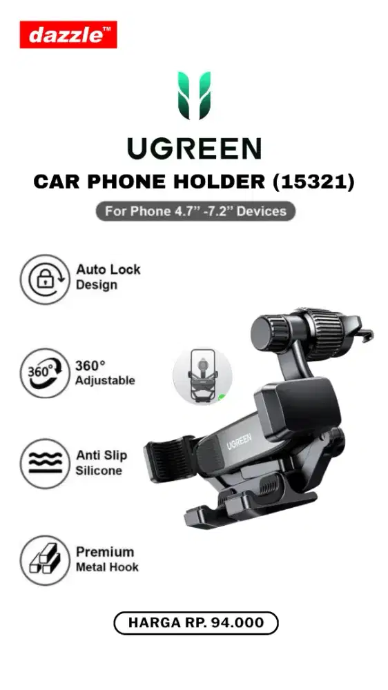 UGREEN CAR PHONE HOLDER (15321)