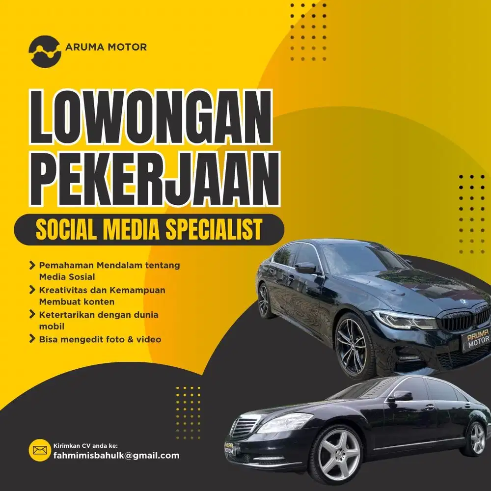 Loker Digital Marketing Showroom Mobil Bekas