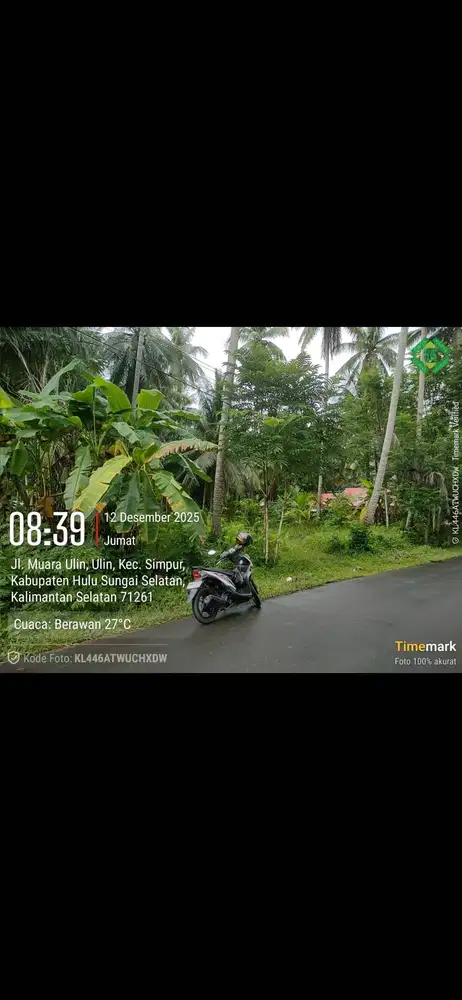 Tanah dijual.di Desa Ulin 8.4 borongam