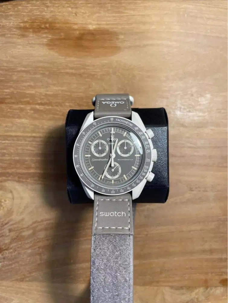 Jam Omega x Swatch Moonswatch Mission On Earth 100% Ori Fulset Mulus