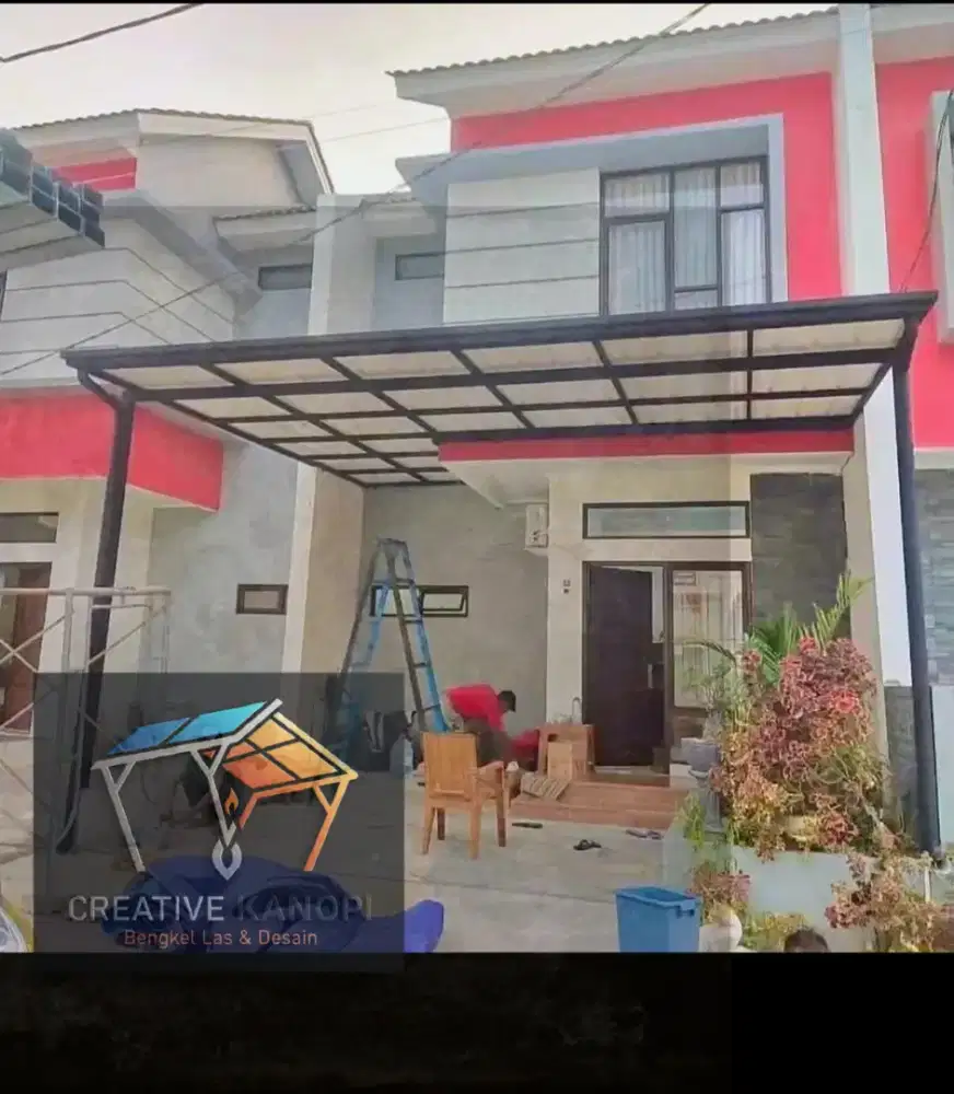 005 kanopi atap upvc alderon twinwall double layer