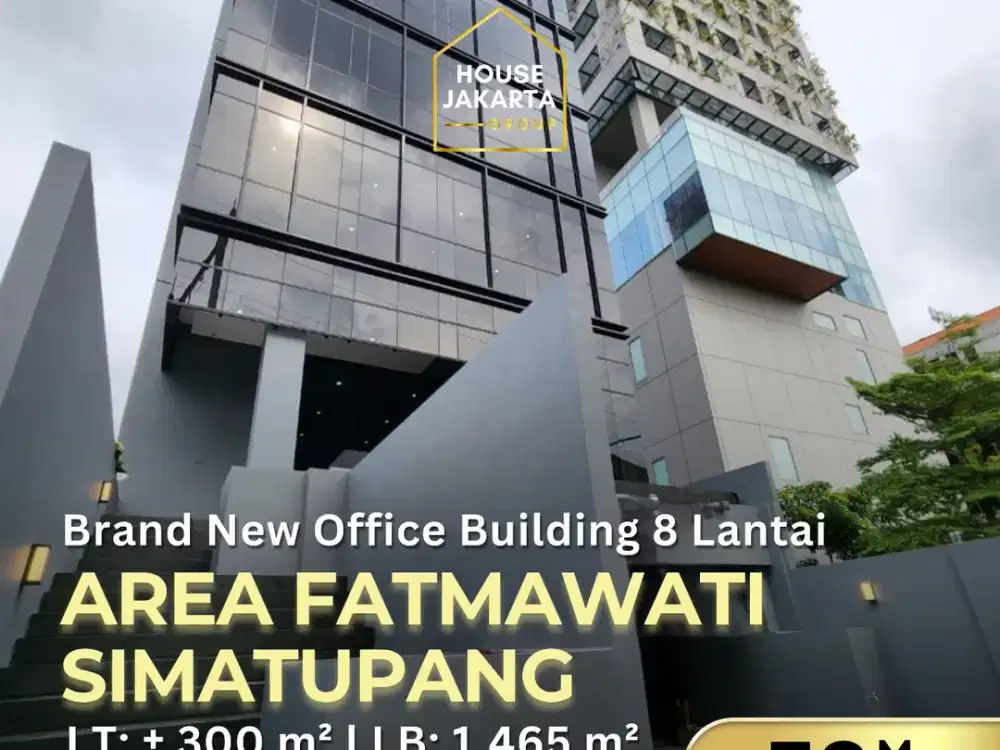 Gedung 8 Lantai Fatmawati Kawasan Bisnis Komersial .Dekat Stasiun MRT