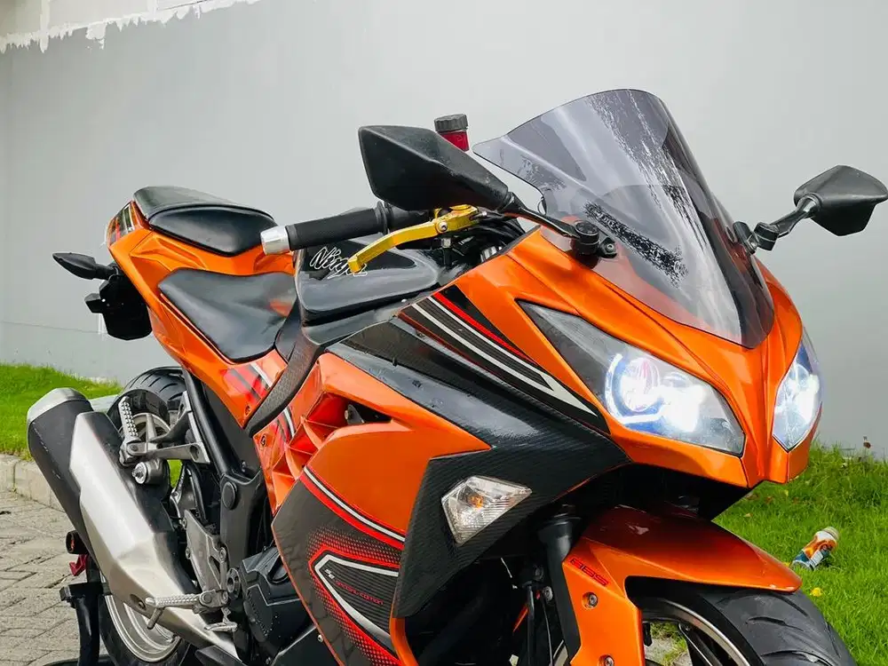 Kawasaki ninja 250 abs se orange ninja250fi SE 2013 plat S pajak on