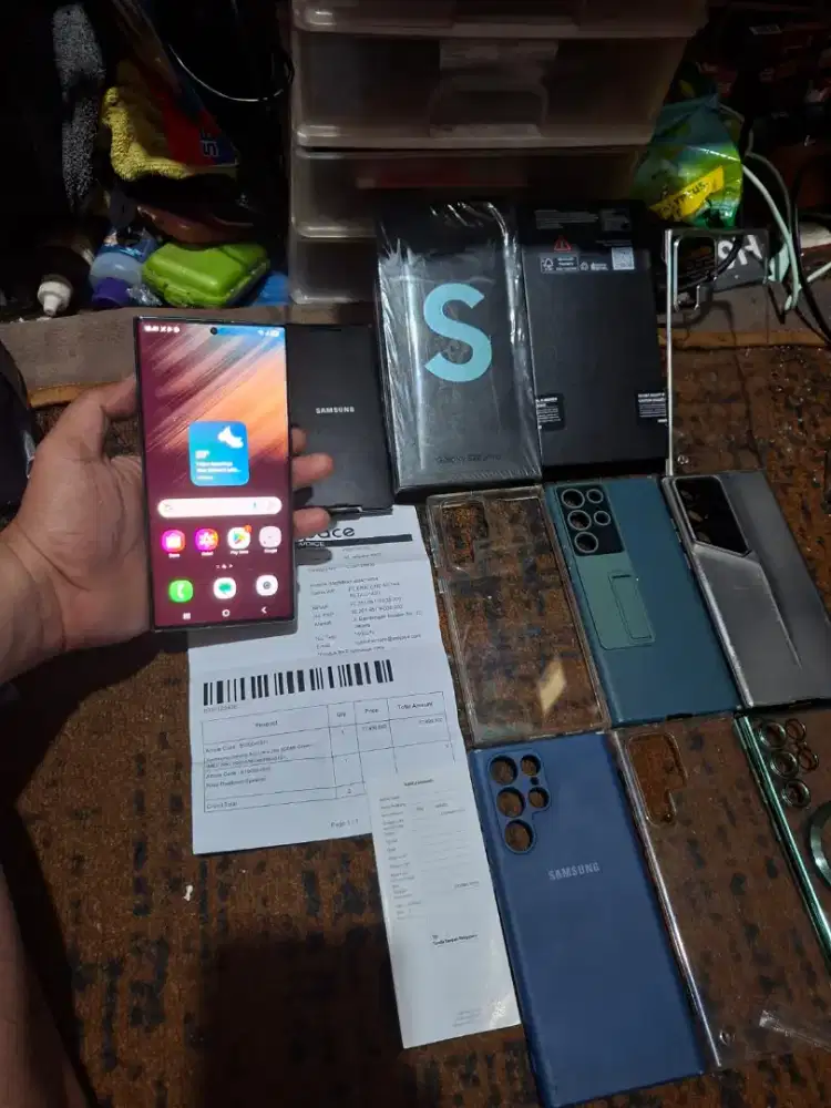 Samsung S22 Ultra Sein 5G 12/256Gb Ada Minus Fungsi Normal