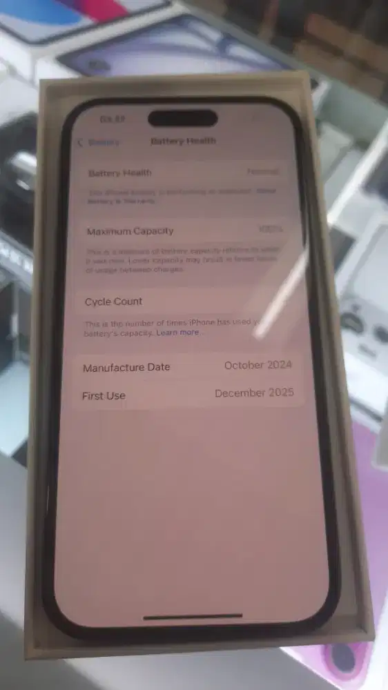 Iphone 15 128GB Black second resmi ibox