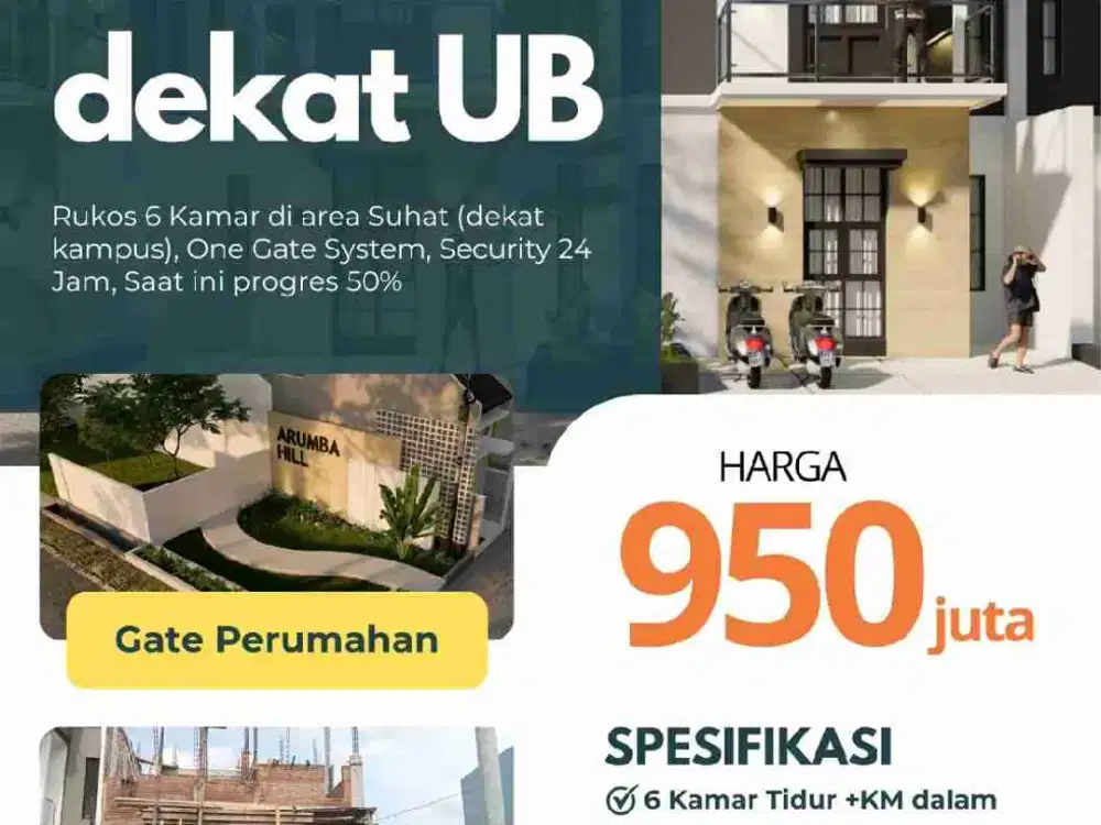 rukost eksekutif dekat kampus umm mulai 950juta