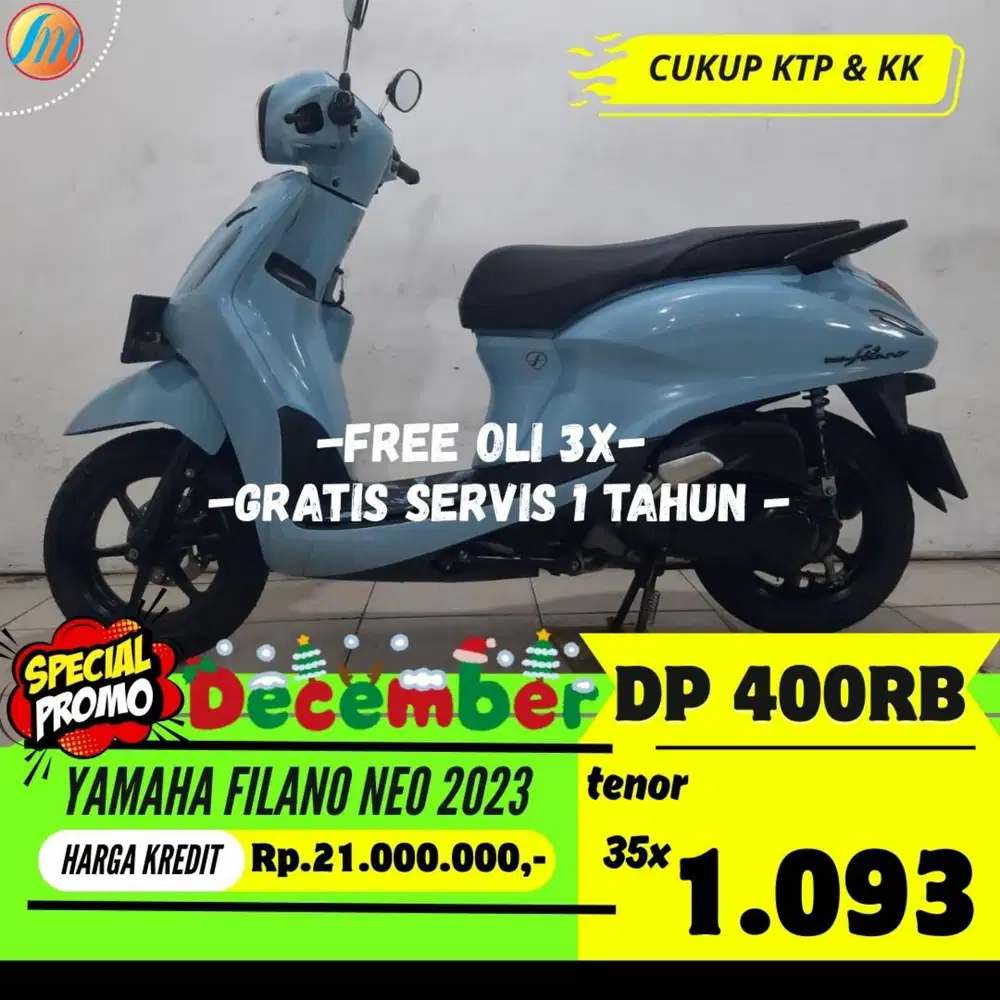 DP CUKUP 400RIBU YAMAHA FILANO NEO 2023 ANGSURAN TERJANGKAU BERGARANSI