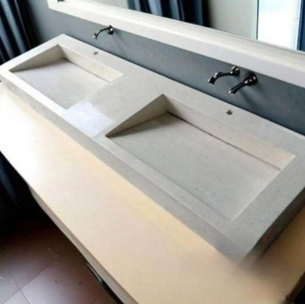 Washtafel Table Panjang Terrazzo Handmade