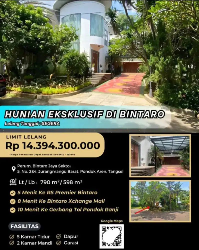 Rumah Siap Huni Bintaro Jaya