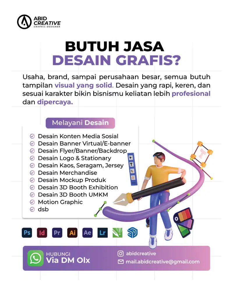 Jasa Desain Grafis (Logo, Advertising, Konten Sosial Media)