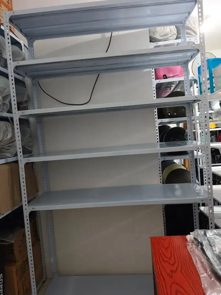 Rak Besi Siku Serbaguna UK 120x40x200cm 6susun Besi Kuat,Kokoh,Tebal