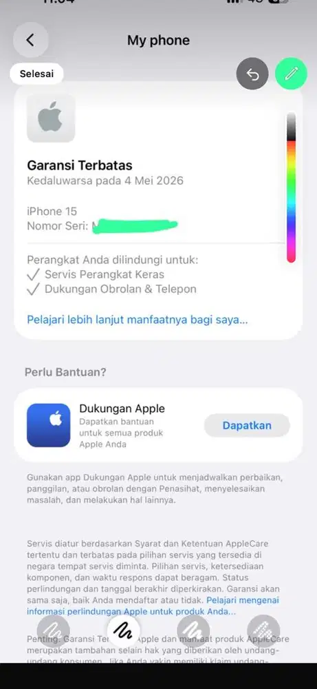 Ip 15 128 ibox garansi resmi appel