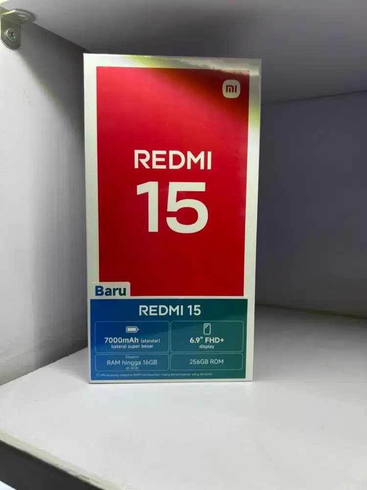 (MSI)Redmi 15 8/128gb Black Garansi Resmi Nasional