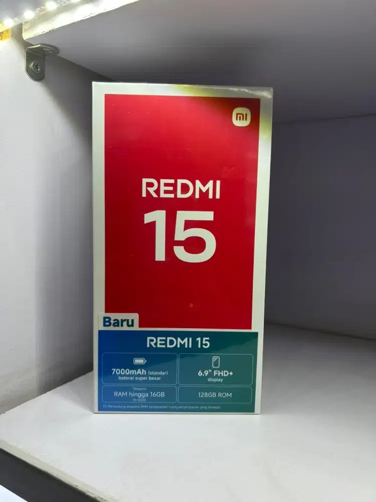 (MSI) Redmi 15 8/256gb Black Garansi Resmi Nasional