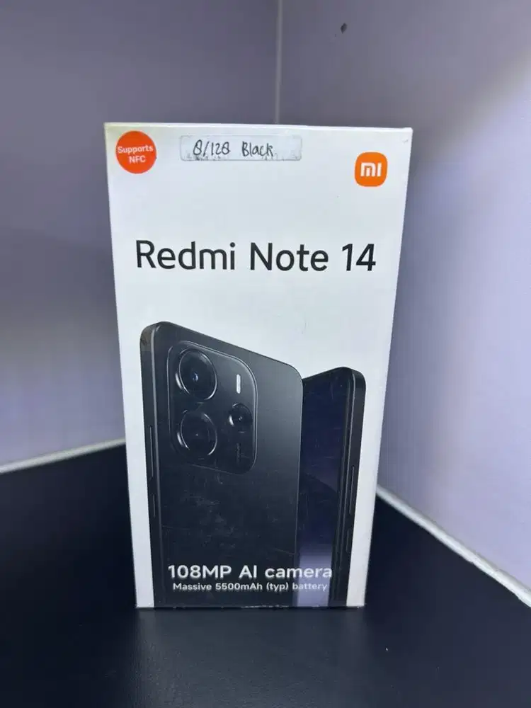 (MSI)Redmi Note 14 8/128gb Black New Garansi