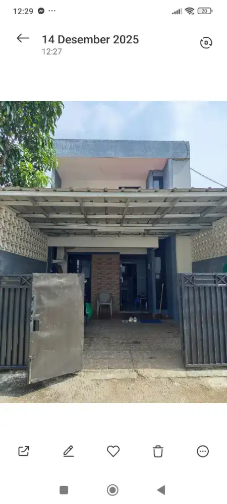 Dijual rumah 2lantai,hrga 500jt,SHM,lok jatisari