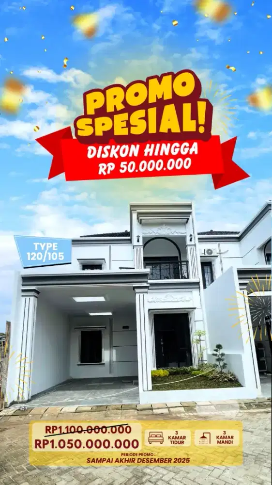 Redy unit promo akhir tahun diskon 50jt