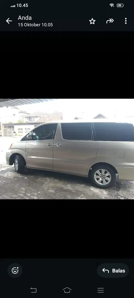 Toyota Alphard 2005 Bensin