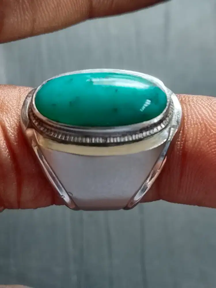 batu bacan ring monel