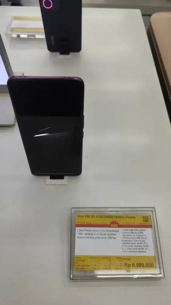 Hp Vivo V60 5G 8/256Gb, bisa dicicil pakai ShopeePay Later