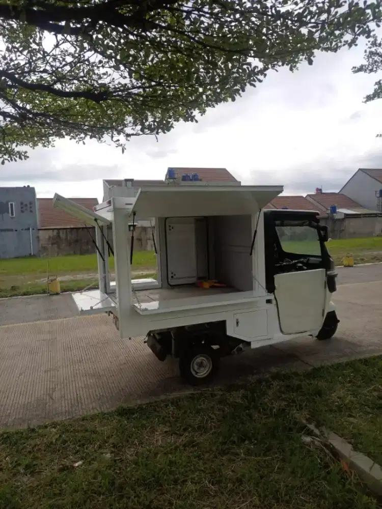 motor tvs king roda tiga box buat usaha bajaj