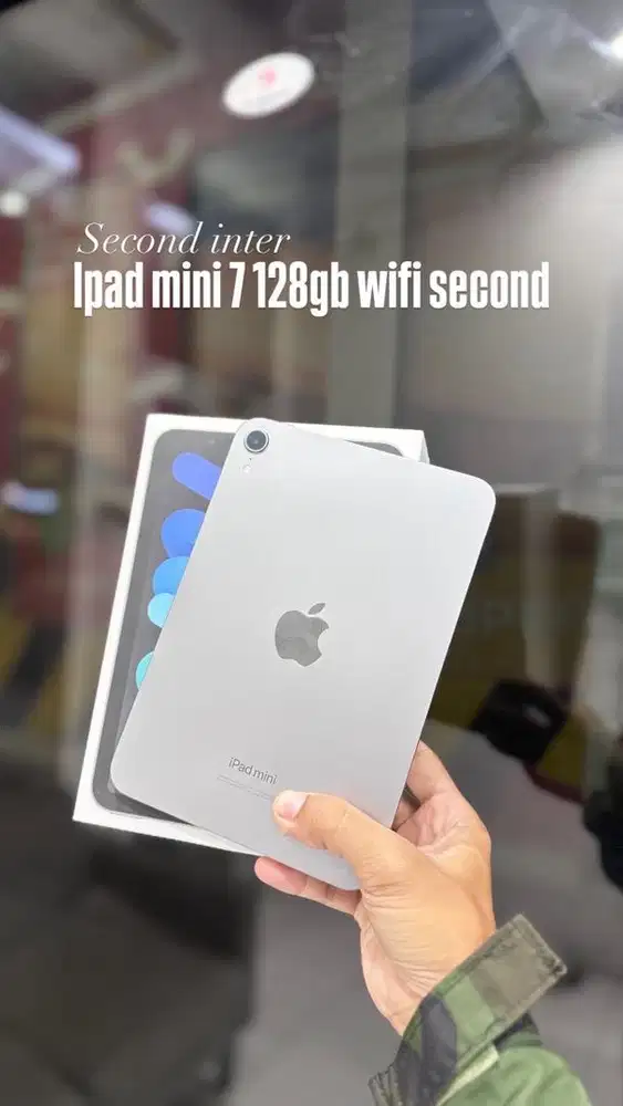 Ipad mini 7 128gb wifi only inter lengkap mulus