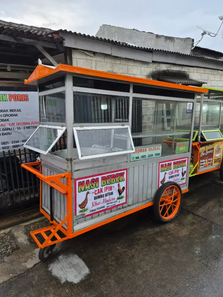 Gerobak Gorengan/ Ayam Goreng/ Martabak/ Mie Ayam/ es buah/ DLL