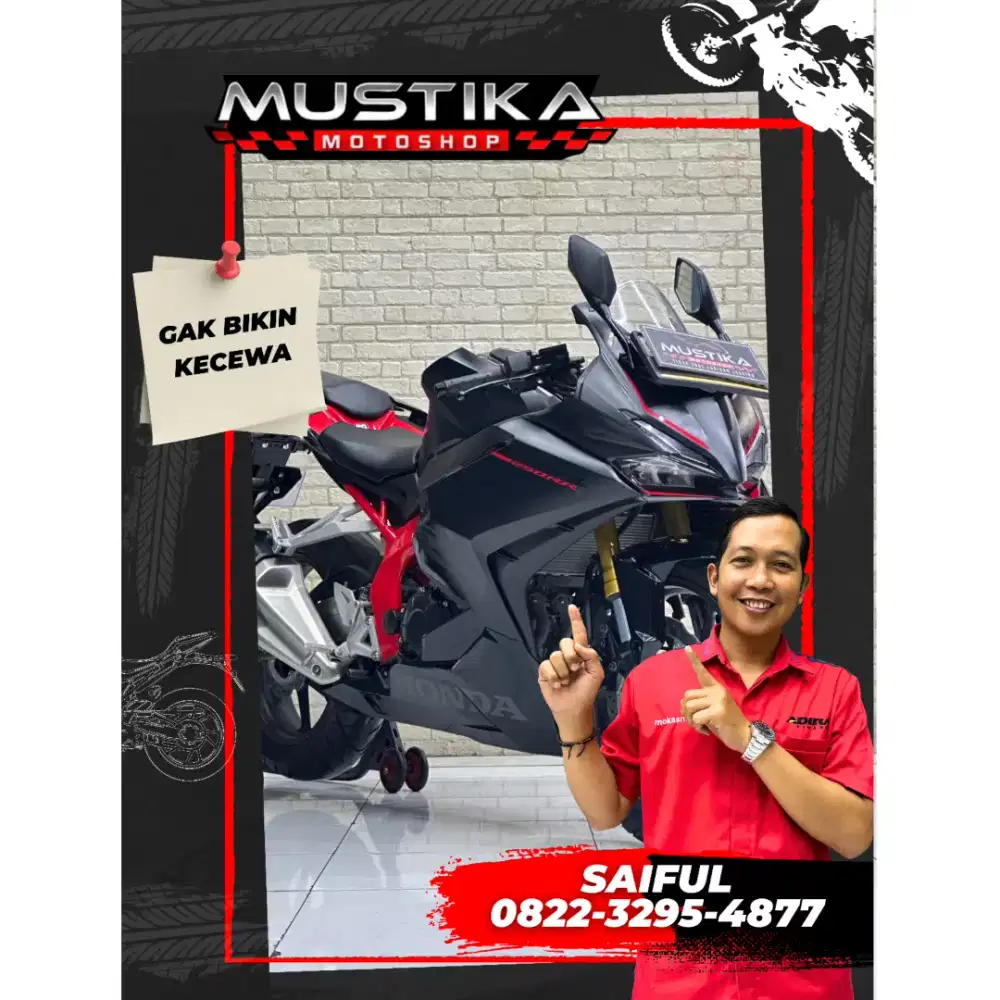 Odo 2rb Simpenan!!Honda CBR 250RR Black Fredom 2023 Mulus-Saiful