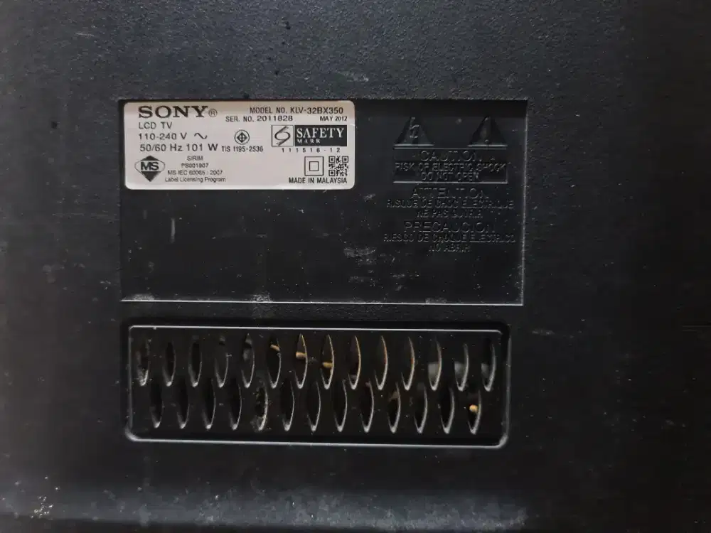 Tv Sony LCD - MODEL NO. KLV-32BX350
