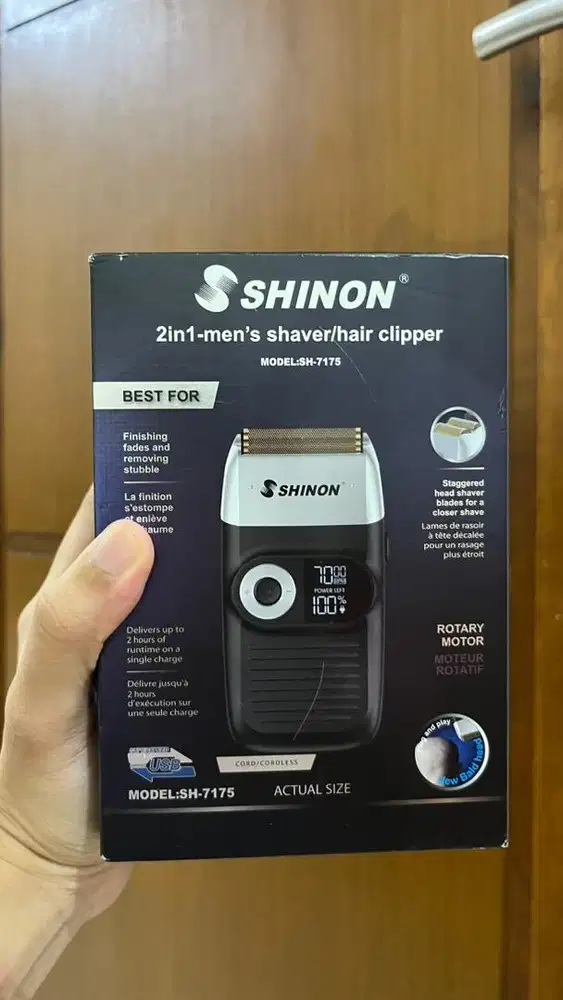 SHINON 2in1 Men's shaver/ HAIR CLIPPER