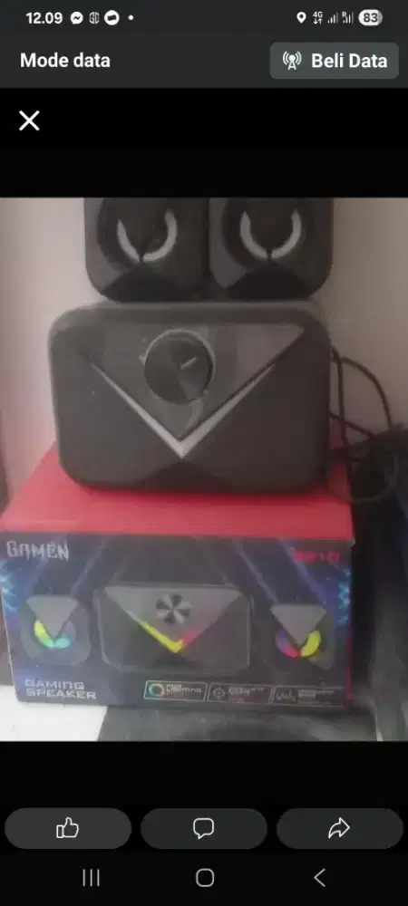 Di jual speker Gamen 2 fungsing