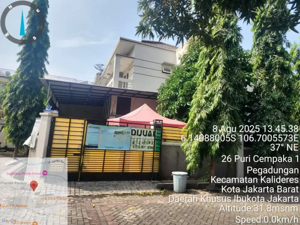 Di Jual Lelang Rumah Perumahan Puri Gardena Pegadungan, Kalideres - Jakarta Barat