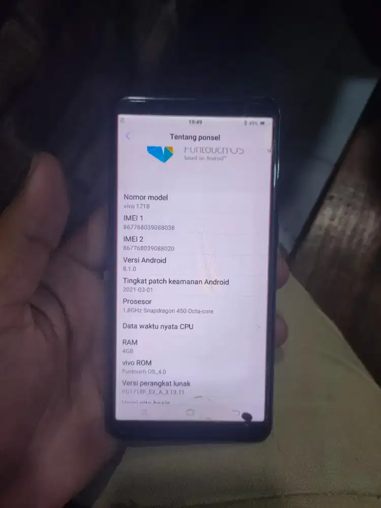 Vivo V7 ram 4/64 Gb original