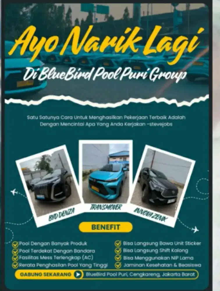 Membutuhkan driver taksi online