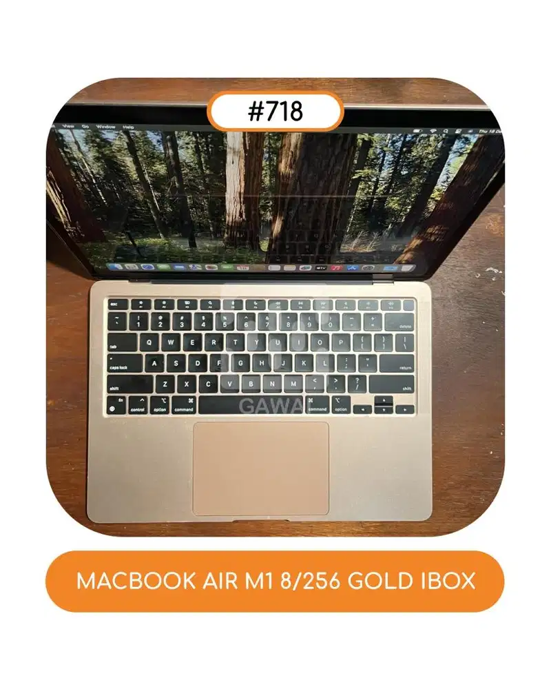 #718 Macbook Air M1 Gold 8/256 Ibox WIFI BH 88%