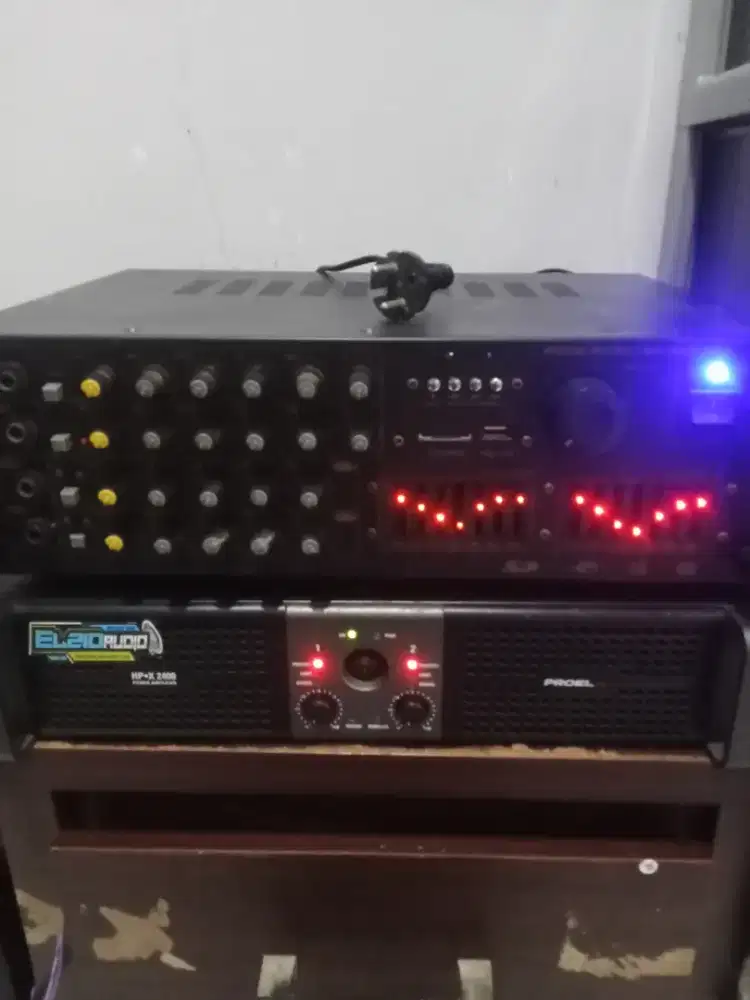 Amplifier Proel HP-X 2400 (Italy) & Amplifier Mixer karaoke blouetoth