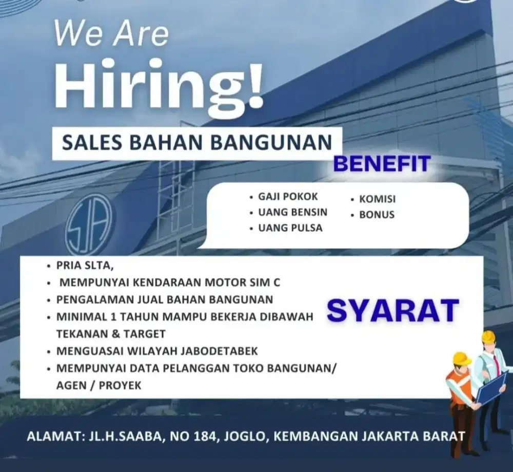 SALES MATERIAL BUILDING