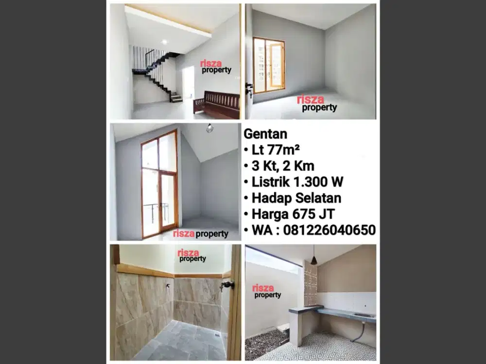 Jual Rumah Baru Siap Pakai Area Gentan, Siap Pakai, Dekat Laweyan, Purwosari