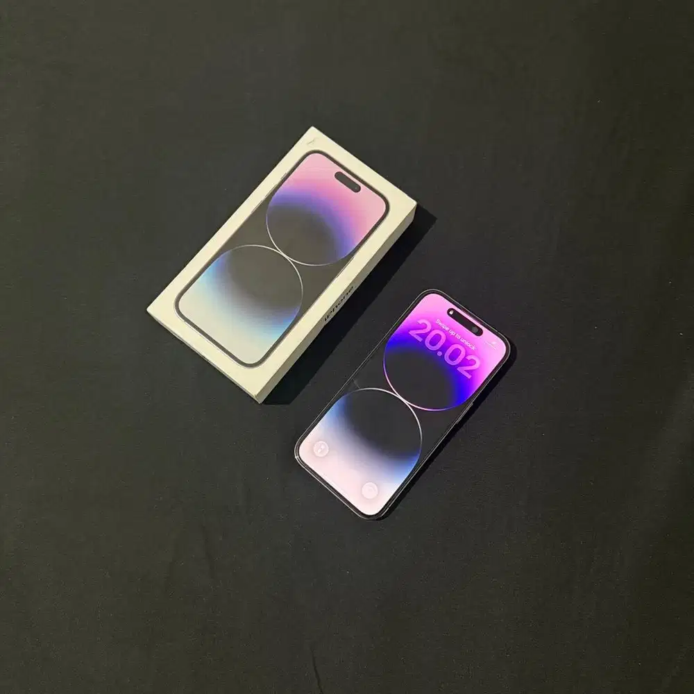 iPhone 14 Pro 128GB Beacukai Resmi Deep Purple Fullset Original