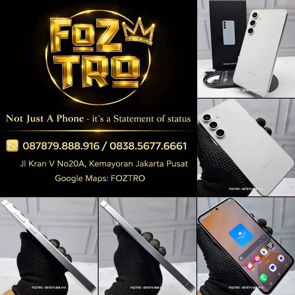 Samsung Galaxy S24 FE 8/256GB Grey Fullset Resmi SEIN Mulus LIKE NEW