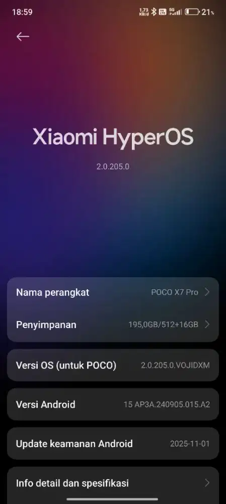 POCO X7 PRO 5G FULLSET NOTA TERSEDIA.
