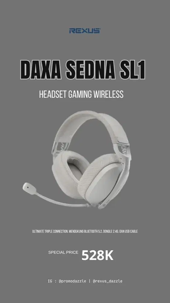 Rexus daxa sedna SL1 headset wireless