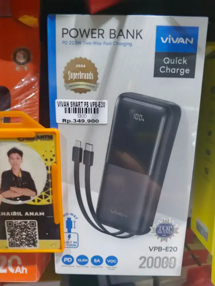 POWERBANK VIVAN VPB-E20 10.000Mah 22,5w