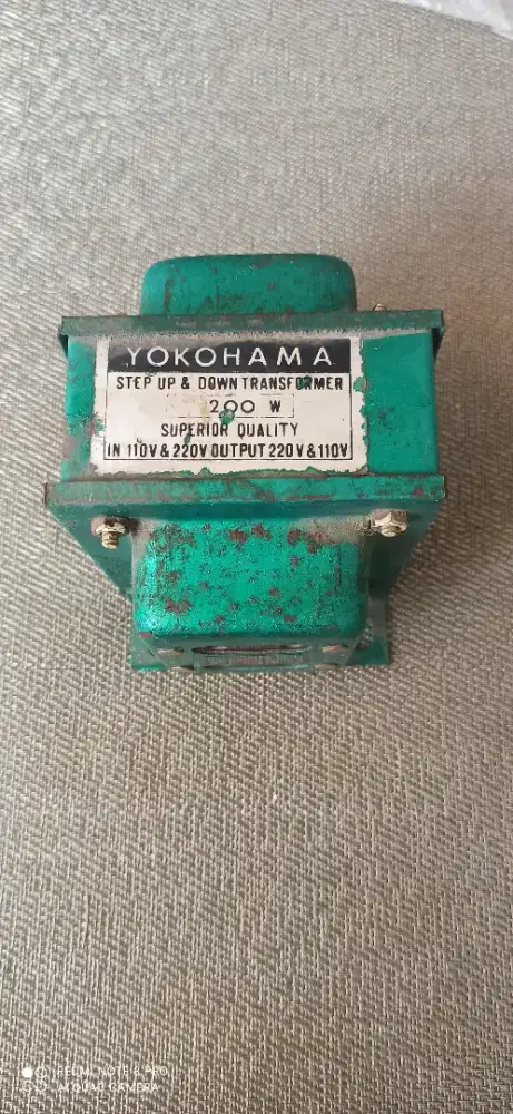 Trafo besi lawas 200 w Yokohams