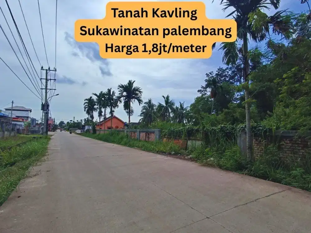 DIJUAL TANAH KAVLING SUKAWINATAN – PALEMBANG