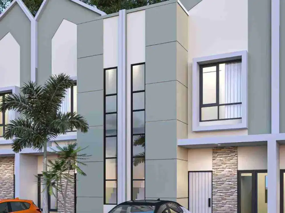 Rumah mezzanine murah cluster di sawangan kota Depok 3 kamar tidur KPR strategis ke stasiun  dan tol Citayam